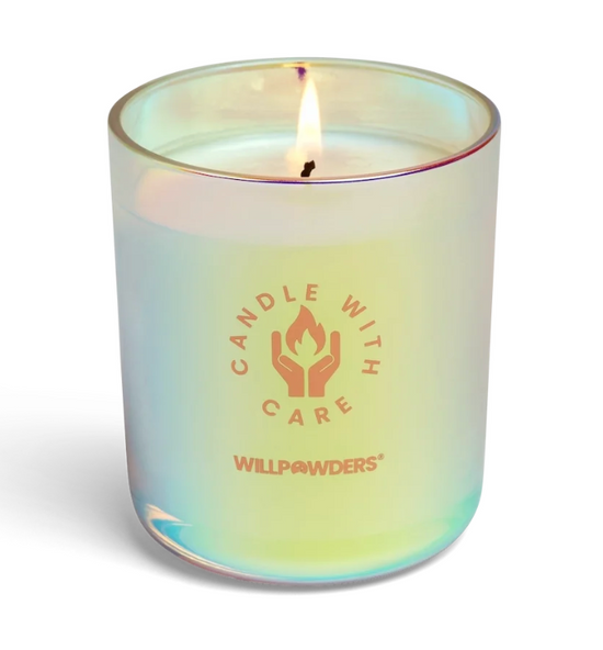 Image Title Willpowders Candle with Care Moisturising Candle - At Capacity
